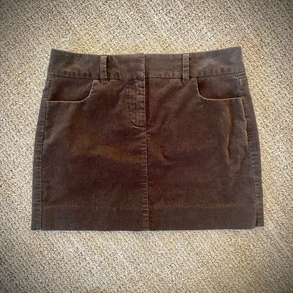 J. Crew Brown Corduroy Stretch Mini Skirt - Picture 4 of 9